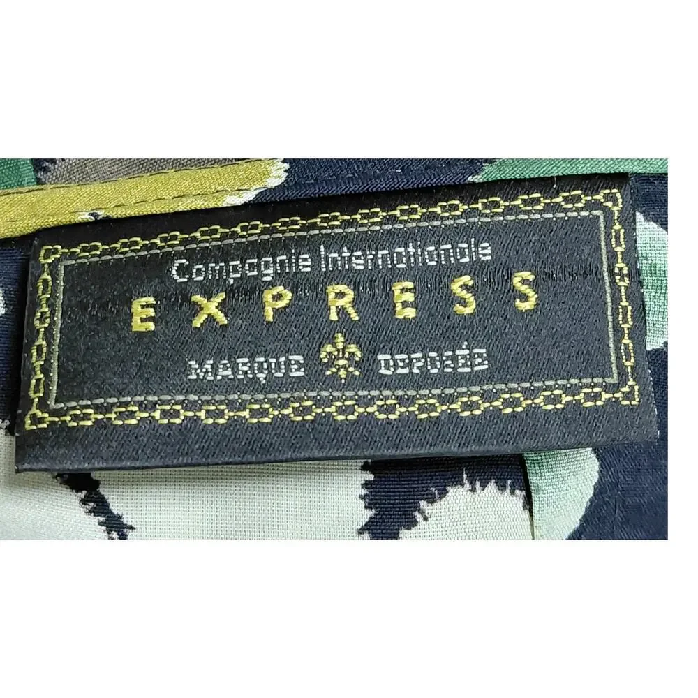 Express Made in USA Navy Mini Casual Floral Skirt Women Size 9/10